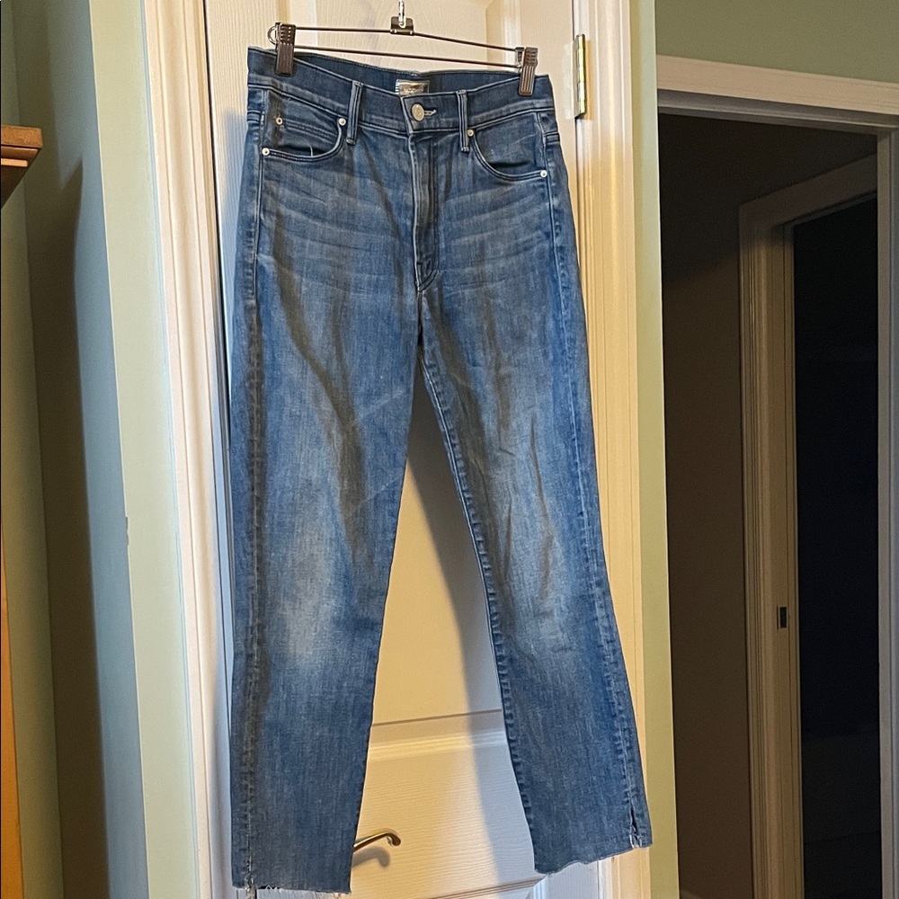 MOTHER Stunner Zip Ankle Step Fray Women's Jeans Size 26